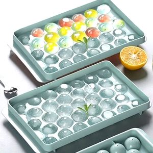 2PCS Large Round Ice Cube Tray (Blue)